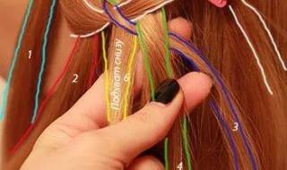 四股辫的编法图解 四股辫的编法图解